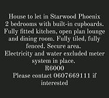 Two bedroom house to let Starwood Phoenix